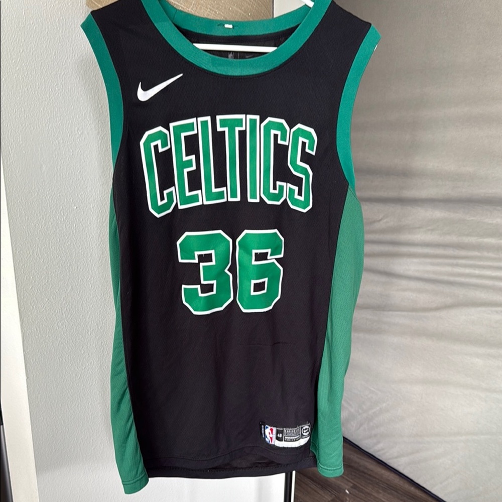 Nike Marcus Smart Celtics Freedom Jersey – Men’s Large – Black & Green NBA